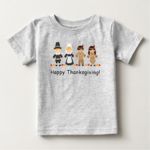 T-shirt Pour Bébé Chemise de thanksgiving pour le bébé - gris