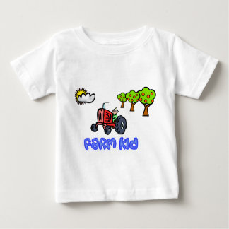 T-shirt Pour Bébé Chemise de tracteur d'enfant de ferme