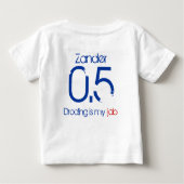 T-shirt Pour Bébé Chemise de Wallyball de Zander (Dos)