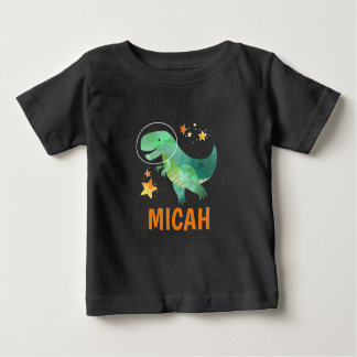 T-shirt Pour Bébé Chemise Dinosaure Espace Enfants Personnalisée
