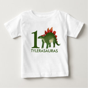 T-shirt Pour Bébé Chemise Dinosaure Personnalisée Anniversaire 1er