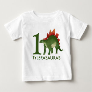 T-shirt Pour Bébé Chemise Dinosaure Personnalisée Anniversaire 1er a