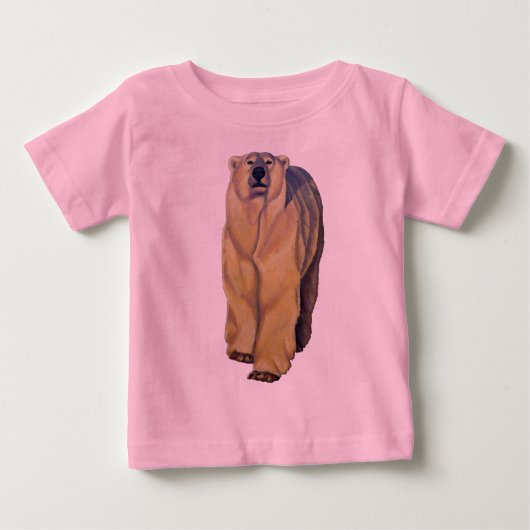 T-shirt Pour Bébé Chemise d'ours Polaire Longueur Manche Chemise d'o (Devant)