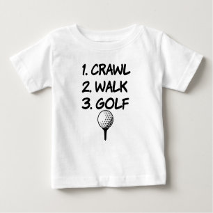 T-shirt Pour Bébé Chemise drôle de bébé de golf de promenade de