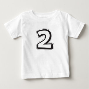 T-shirt Pour Bébé Chemise du deuxième anniversaire, 2e anniversaire