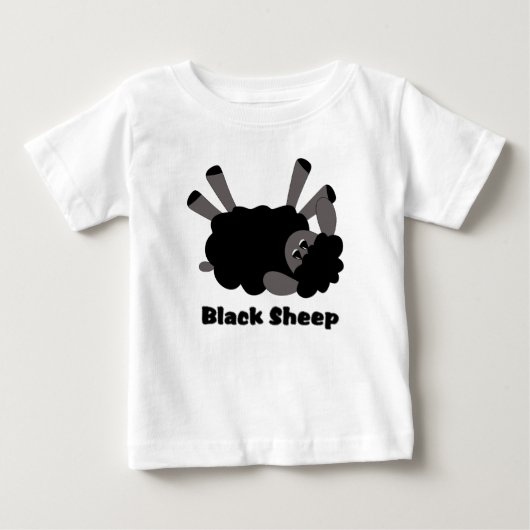T-shirt Pour Bébé Chemise du mouton noir Toddler (Devant)