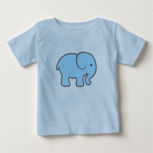 T-shirt Pour Bébé Chemise Eléphant mignonne (Devant)