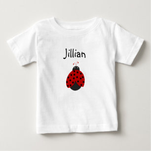 T-shirt Pour Bébé Chemise faite sur commande de nom de coccinelle