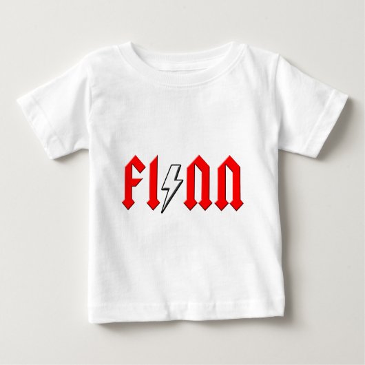 T-shirt Pour Bébé chemise faite sur commande de rock de FINN (Devant)