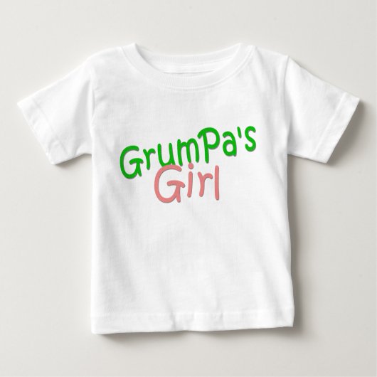 T-shirt Pour Bébé Chemise fille de grand-père (Devant)
