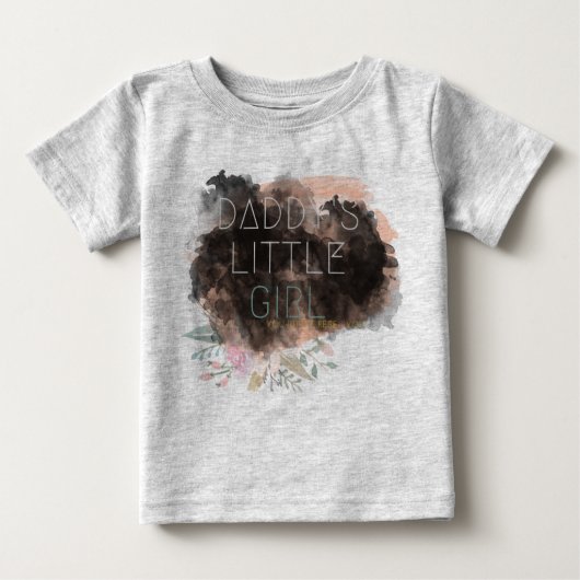 T-shirt Pour Bébé Chemise fille de papa (Devant)