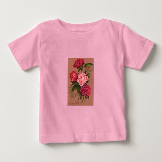 T-shirt Pour Bébé Chemise Fleur (Devant)