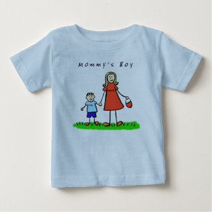 T-shirt Pour Bébé Chemise garçon de maman (blond)