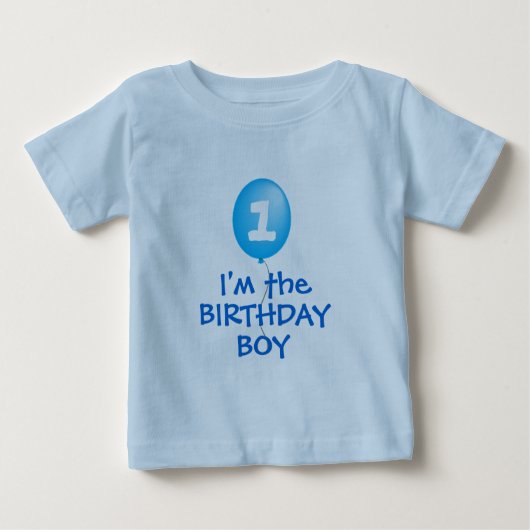 T-shirt Pour Bébé chemise garçon premier anniversaire (Devant)