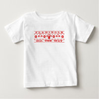 Chemise laide de Noël de bébé de Flamingle