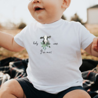 T-shirt Pour Bébé Chemise LEVI Cow First Birthday