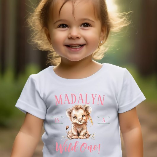 T-shirt Pour Bébé Chemise Lion Wild One Premier Anniversaire