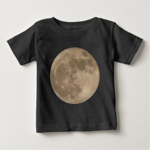 T-shirt Pour Bébé Chemise Lune pour bébé Pleine lune Chemises Cadeau
