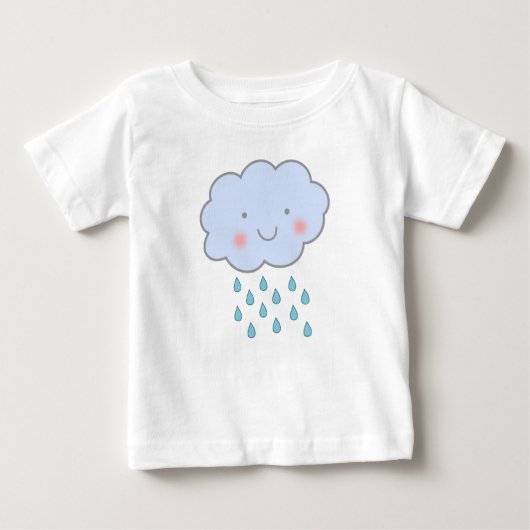 T-shirt Pour Bébé Chemise mignonne de jour pluvieux (Devant)