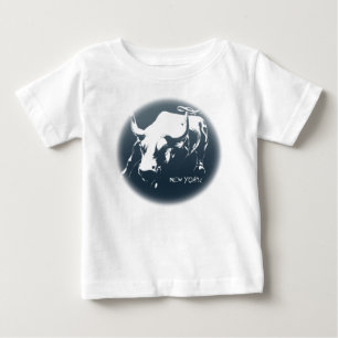 T-shirt Pour Bébé Chemise New York Baby NYC Baby Bull Souvenir Shirt