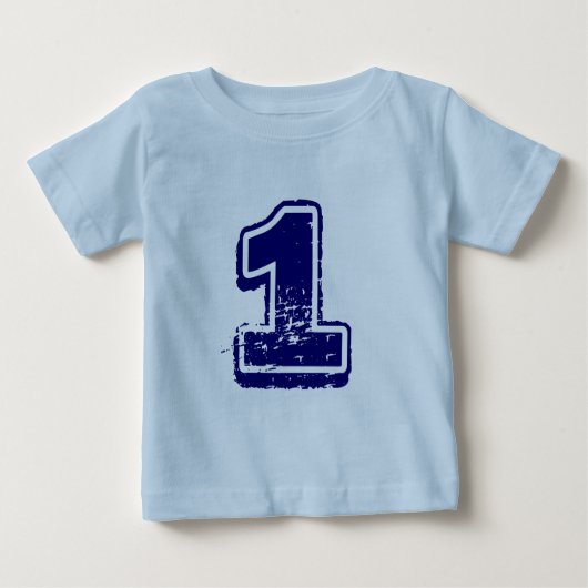 T-shirt Pour Bébé Chemise numéro 1 pour les garçons (Devant)