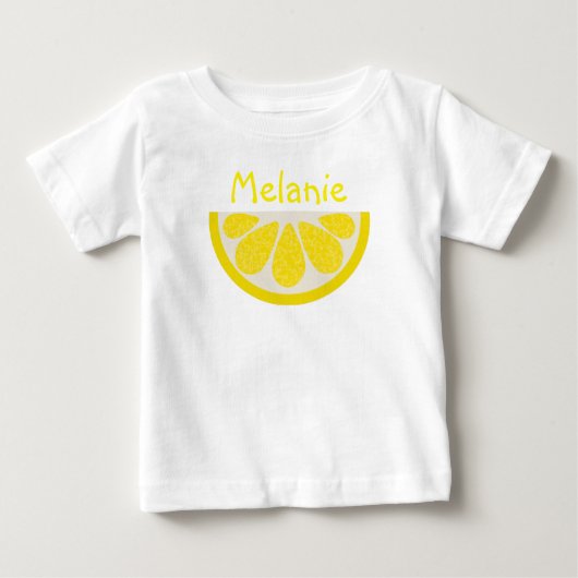 T-shirt Pour Bébé Chemise personnalisée Lemon Wedge (Devant)