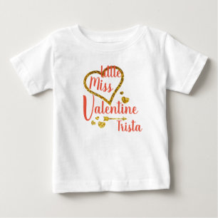 T-shirt Pour Bébé Chemise personnalisée Miss Valentine