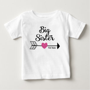T-shirt Pour Bébé Chemise personnalisée par flèche de rose de grande