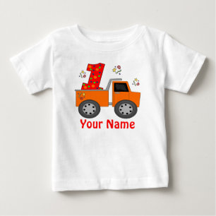 T-shirt Pour Bébé Chemise personnalisée pour le premier camion de vi