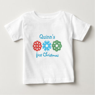 T-shirt Pour Bébé Chemise personnalisée pour le premier Noël de bébé