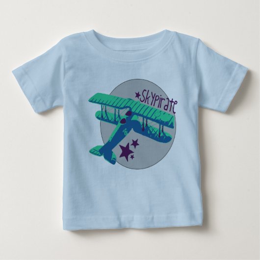 T-shirt Pour Bébé Chemise pirate du ciel (Devant)