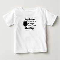 Chemise pour enfants de policier, Mon héros porte