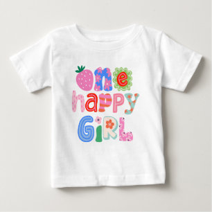 T-shirt Pour Bébé Chemise pour le 1er anniversaire d'une fille heure