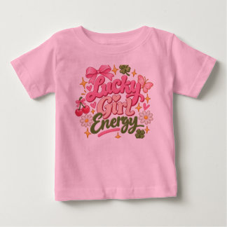 T-shirt Pour Bébé Chemise pour tout-petit à énergie de fille chanceu