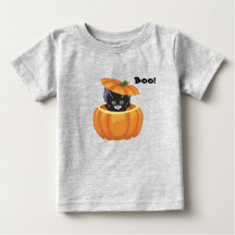 Chemise pour tout-petit de kitten de citrouille d'