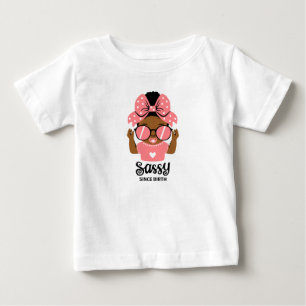 T-shirt Pour Bébé Chemise pour tout-petite fille impertinente avec a