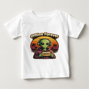 T-shirt Pour Bébé Chemise Rétro Alien Vintage Esthétique