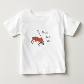 T-shirt Pour Bébé Chemise rouge de chariot