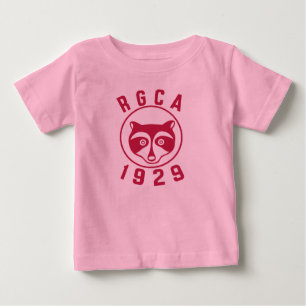 T-shirt Pour Bébé Chemise rouge d'enfant en bas âge de logo de RGCA