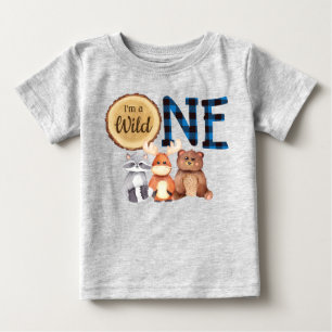 T-shirt Pour Bébé Chemise sauvage de bûcheron de région boisée un