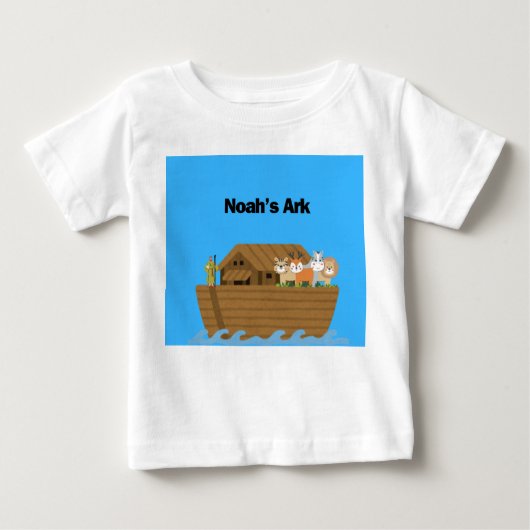 T-shirt Pour Bébé Chemise T Arche de Noé (Devant)