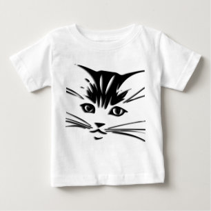 T-shirt Pour Bébé Chemise T Chat Face Bébé