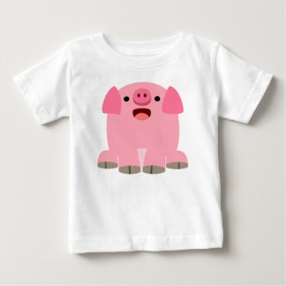 T-shirt Pour Bébé Chemise T-shirt bébé cochon en caricature mignonne