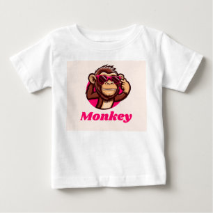 T-shirt Pour Bébé chemise t-shirt bébé singe cool