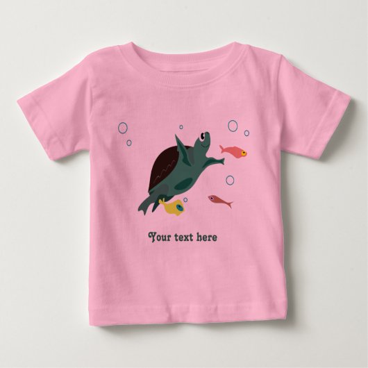 T-shirt Pour Bébé Chemise tortue (Devant)