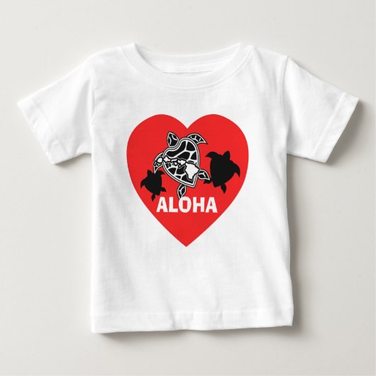 T-shirt Pour Bébé Chemise tortue Hawaii Aloha (Devant)