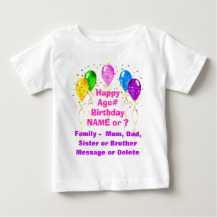 T-shirt Pour Bébé Chemises 1er Anniversaire customisées pour la fami