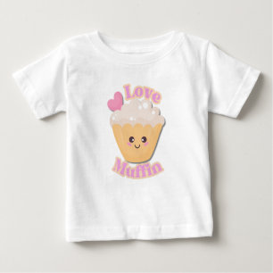 T-shirt Pour Bébé Chemises de Saint Valentin pour petits   Love Muff