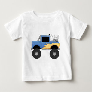 T-shirt Pour Bébé Chemises et cadeaux Blue Monster Truck