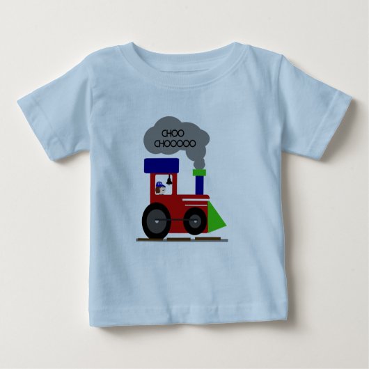 T-shirt Pour Bébé Chemises et cadeaux Choo Choo Train (Devant)